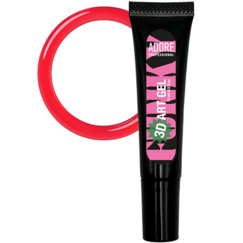 ADORE Professional Gel in a tube for three-dimensional designs 3D Funky Art Gel No. 01, 15 ml