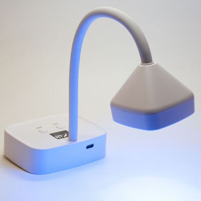Лампа гнучка на акумуляторі з дисплеєм потужністю UV+LED 1219-9, 27 Вт