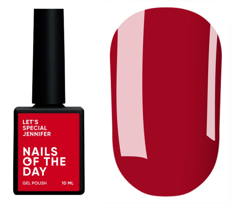 Nails Of The Day Gel Polish Let’s special Jennifer (dark raspberry), 10 ml