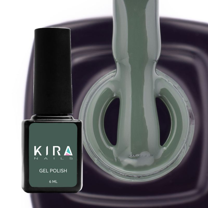 Kira Nails gel varnish No. 147 (dark moss, enamel), 6 ml