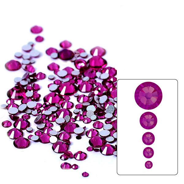 Komilfo стразы Amethyst, размер mix (1400 шт. в упаковке)