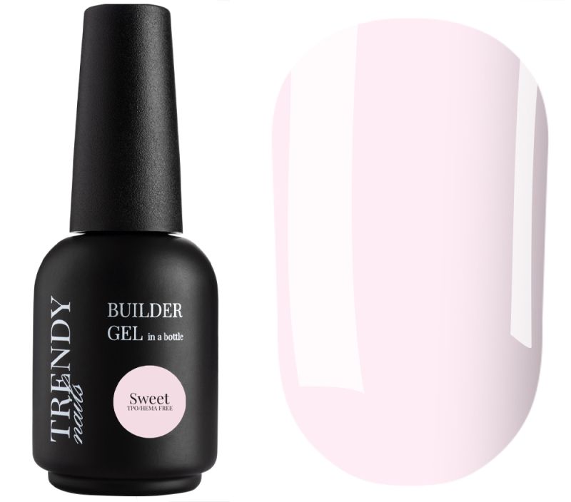 Trendy Nails Гель для ногтей Builder Gel in a bottle Sweet HEMA/TPO free, 15 мл
