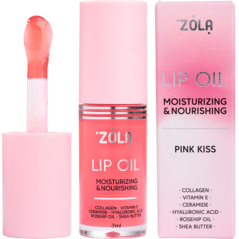 ZOLA Масло для губ Pink Kiss, 7 мл