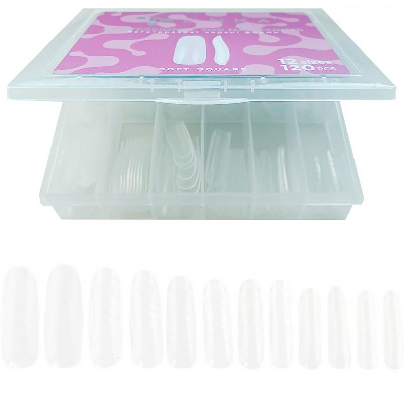 DNKa Верхні форми для моделювання Top Nail Forms Soft Square, 120 шт