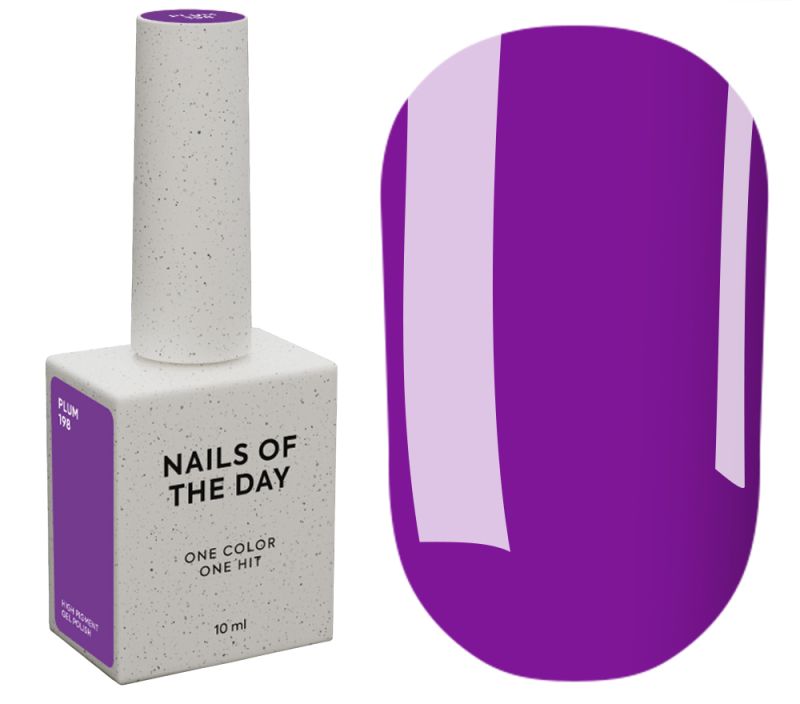 Nails Of The Day Гель-лак для нігтів Summer Plum, 10 мл