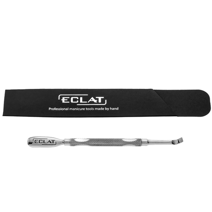 Eclat double-sided manicure and pedicure tool (rounded pusher + curved blade)