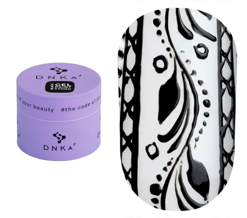 DNKa Гель-краска Gel Paint Ethno Black, 5 мл