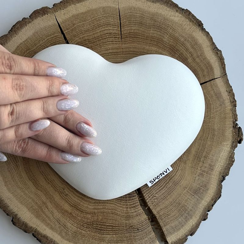 SPENVI Подушка під лікоть для манікюру Heart White