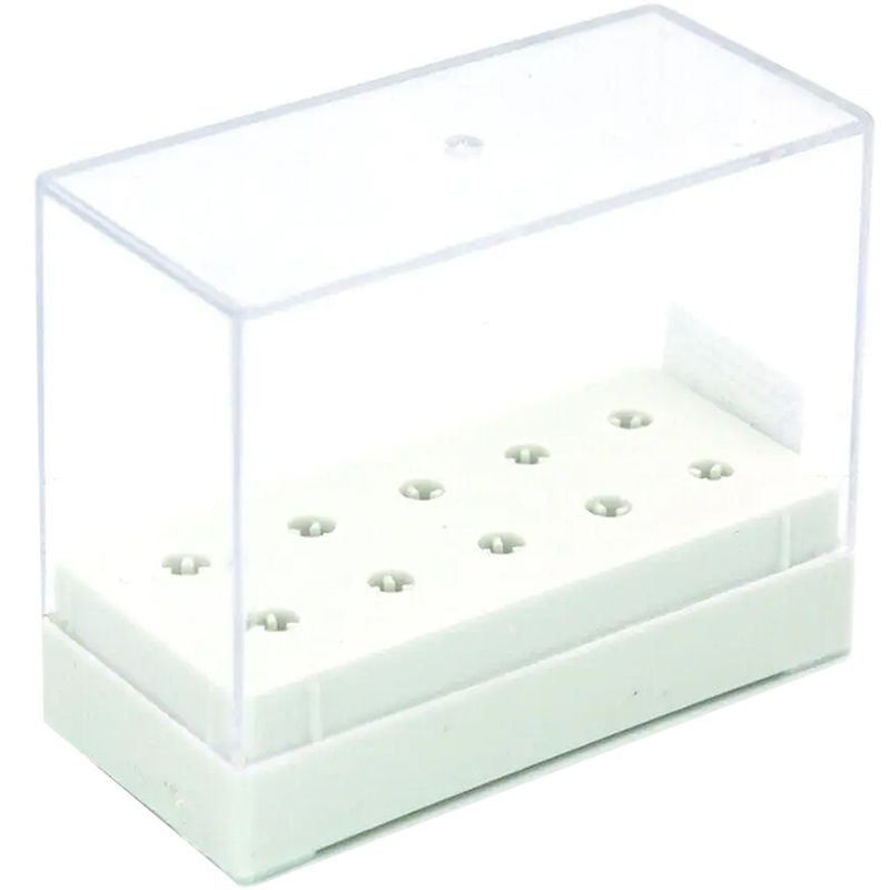 Box for cutters with a lid for 10 pcs, white