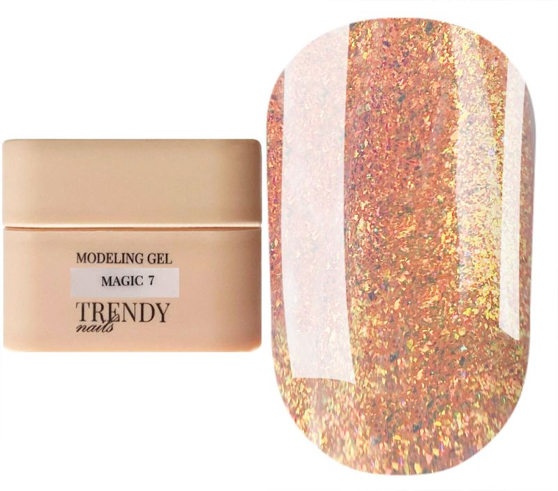 Trendy nails Гель для ногтей Modeling Gel Magic 07, 30 мл