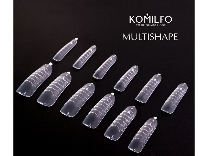 Komilfo Top Nail Forms, Multishape - Top Nail Forms, Universal, 120 Pieces