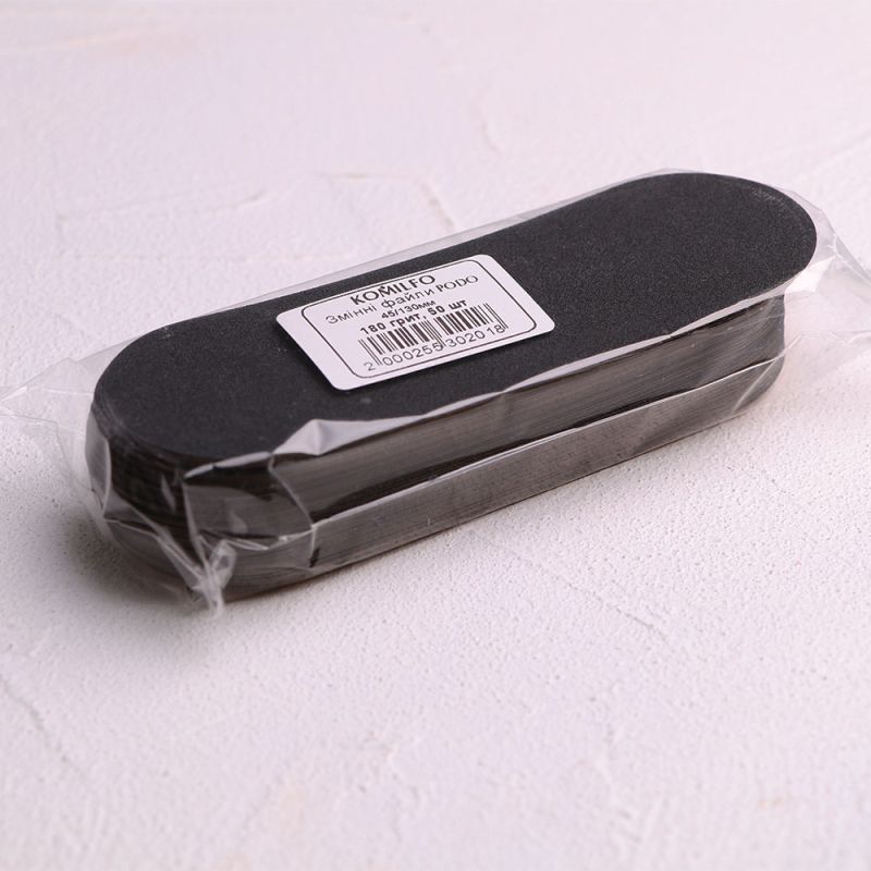 PODO Komilfo replacement files for pedicure 180 grit, 45 / 130mm, 50 pcs