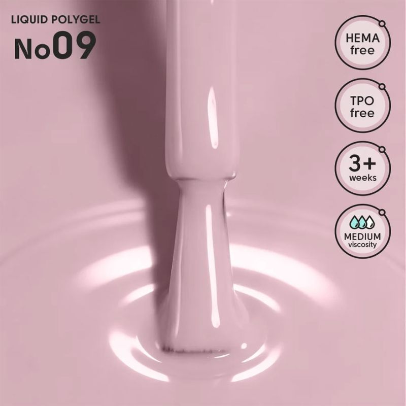 Shelly Жидкий полигель Liquid PolyGel 09, 12 мл