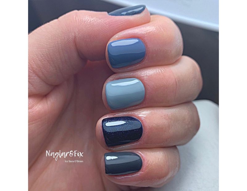 СND Shellac gel-varnish, Mystic Slate (gray-blue), 7.3 ml