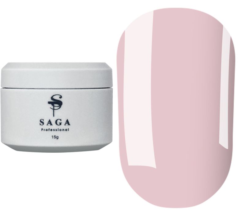 SAGA professional Builder Gel Veil 04 (нежно-розовый), 15 мл