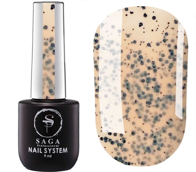 УЦІНКА до 08.2026 SAGA professional гель лак Black Snow 03, 9 мл