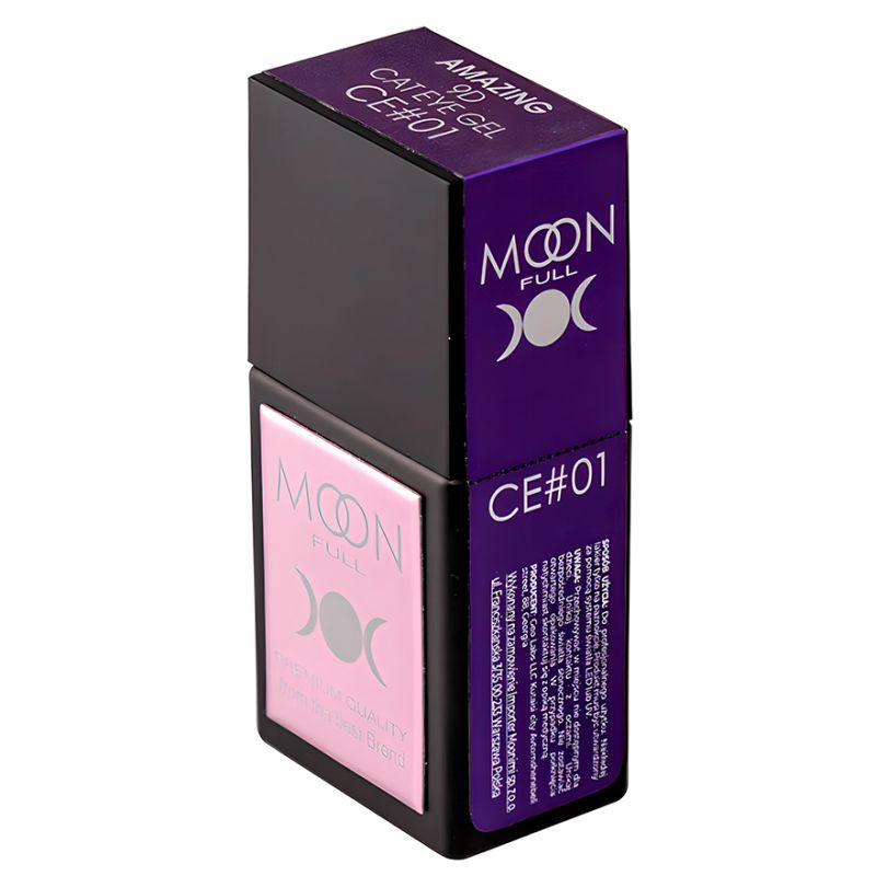 Moon Full Gel polish for nails Amazing 9D Cat Eye gel CE#01, 12 ml