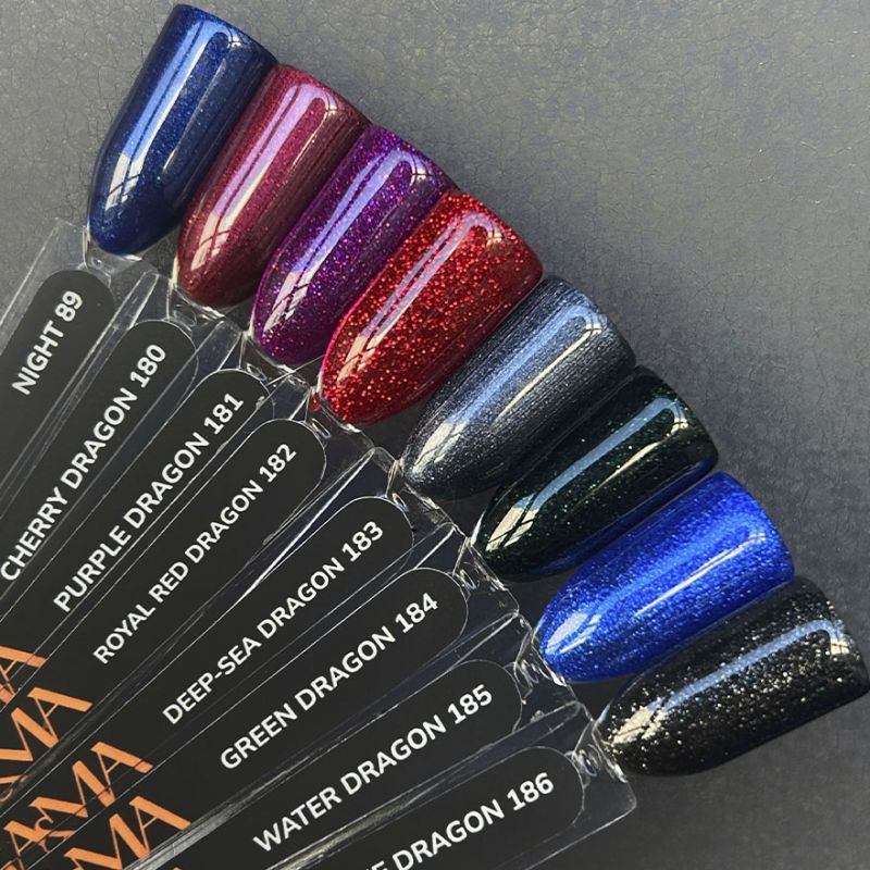 GA&MA Gel polish Night collection 182 Royal Red dragon, 10 ml