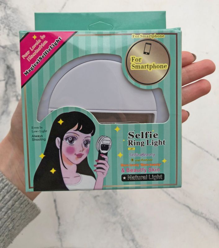 Selfie Ring Light - LED ring for photos, white