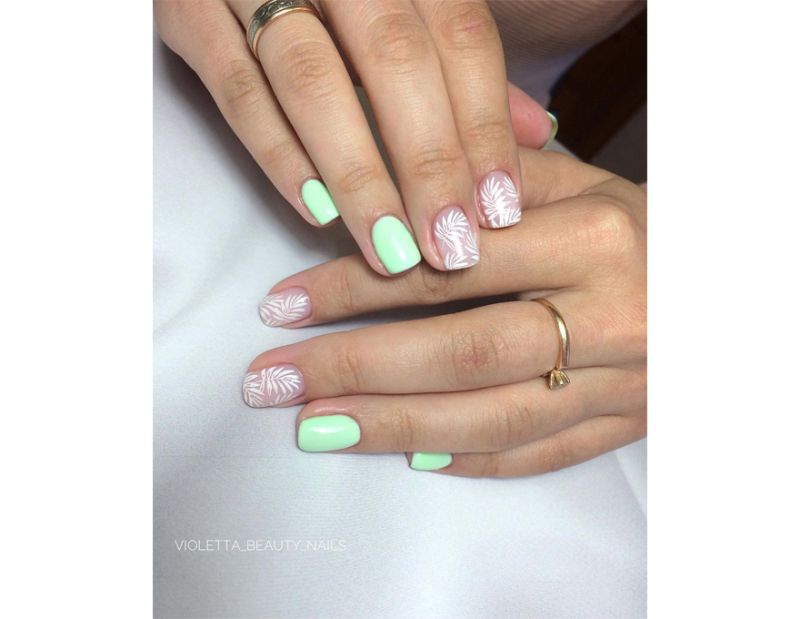 Atica GPM109 Green Glow gel varnish (light lime, enamel), 7.5 ml