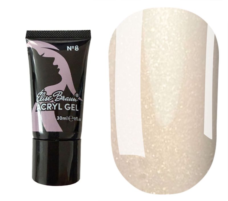ELISE BRAUN Acryl Gel Гель для нігтів №08, 30 мл