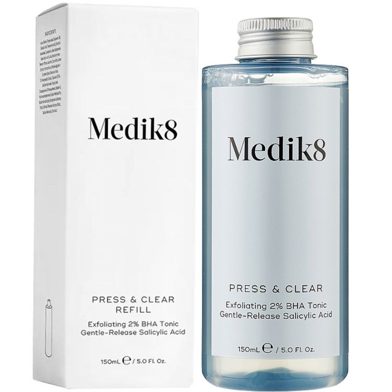 Medik8 Отшелушивающий тоник с салициловой кислотой Press Clear Refill, 150 мл