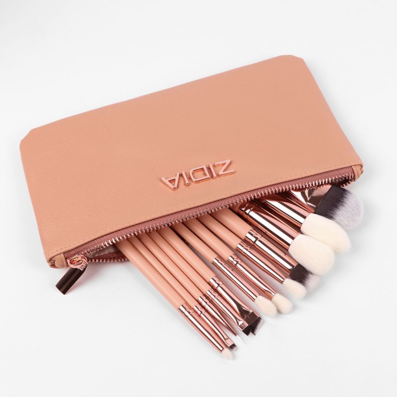 ZIDIA набор кистей для макияжа "Makeup Brush Set Everyday" в косметичке, 12 шт.