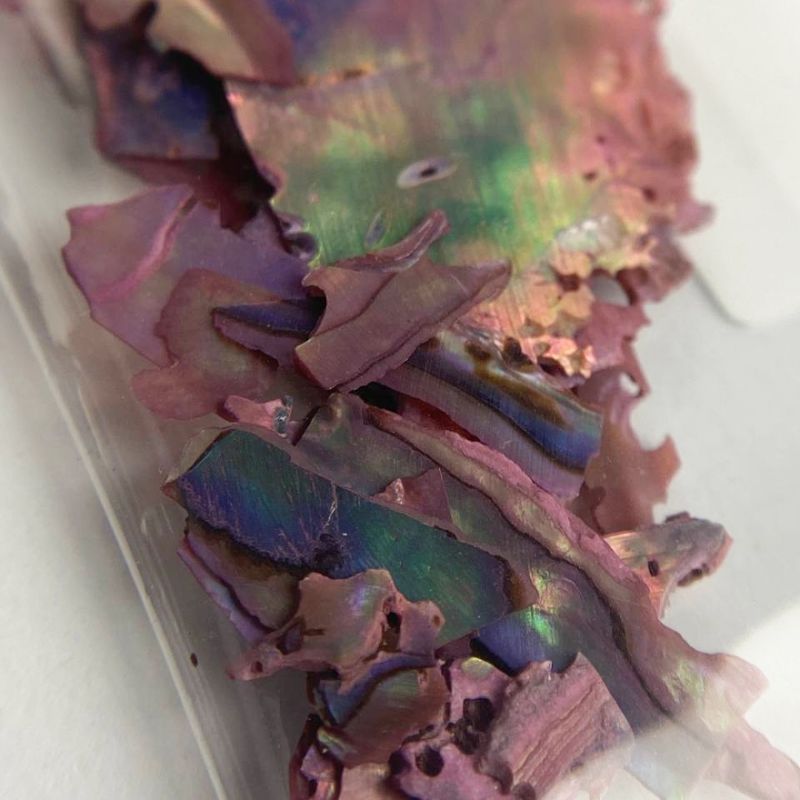 NailApex Mother of pearl for nail design, lilac hologram natural (ADP03)
