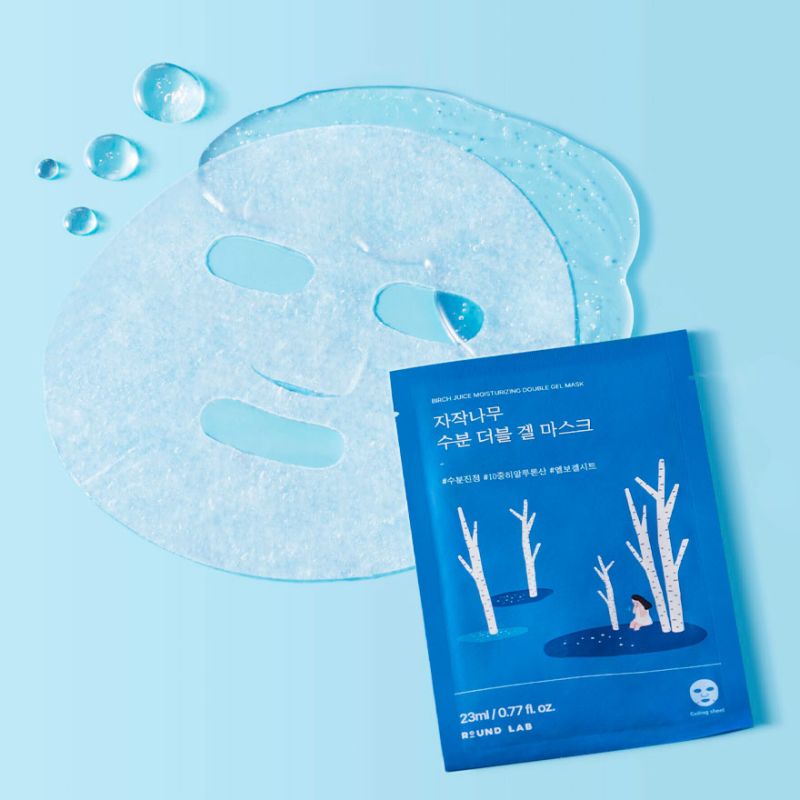 ROUND LAB Маска гелева зволожуюча з березовим соком Birch Juice Moisturizing Double Gel Mask, 23 мл