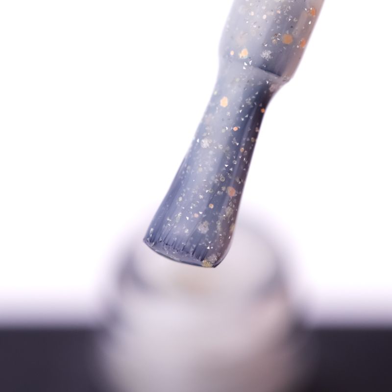 Nails Of The Day Base Reflective No. 04 (beige milky with silver and gold shimmer, reflective), 10 ml