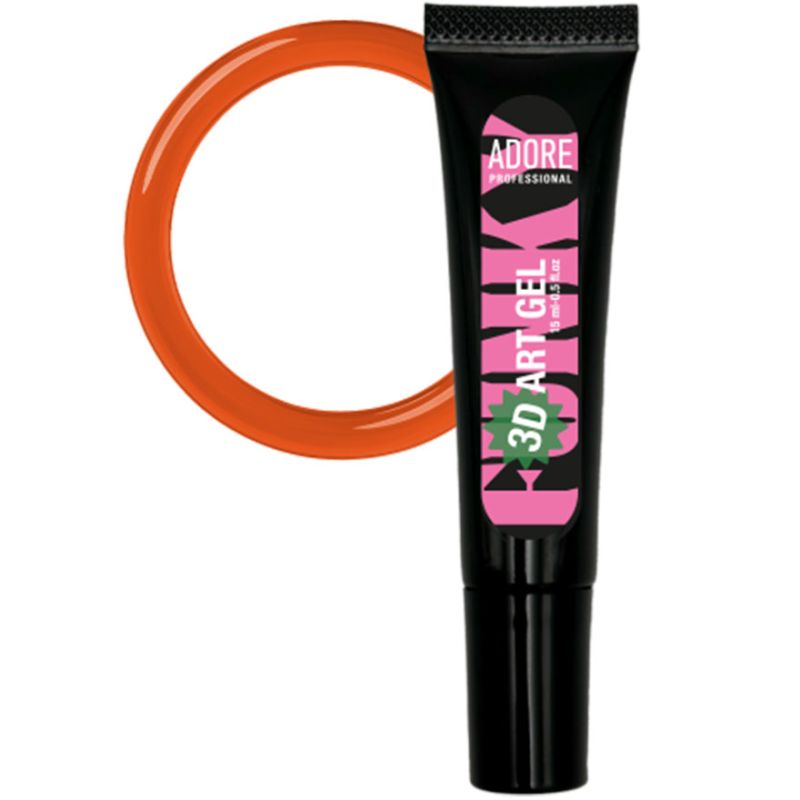 ADORE Professional Gel in a tube for three-dimensional designs 3D Funky Art Gel No. 01, 15 ml