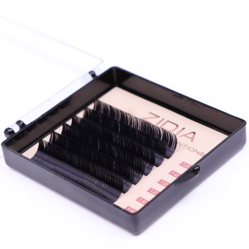 ZIDIA Premium Lash Extensions - ресницы для наращивания (6 лент) D0,07 х 12 мм