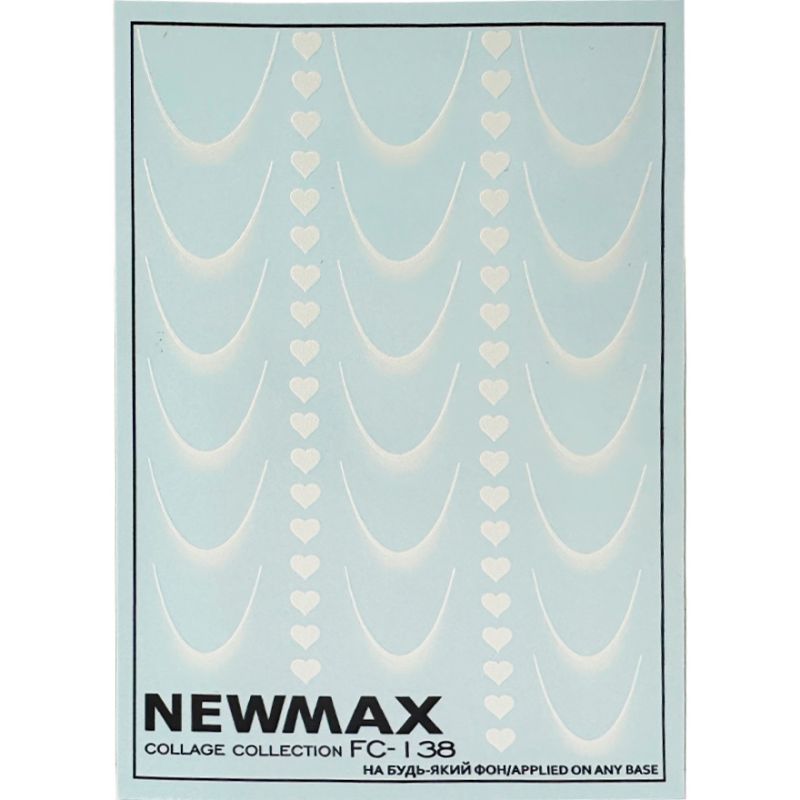 NewMax Slider design FC-138 (for jacket with hearts, blue background)