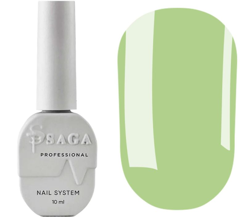 SAGA professional Gel Polish Marmalade 1 (green-yellow with flakes), 9 ml