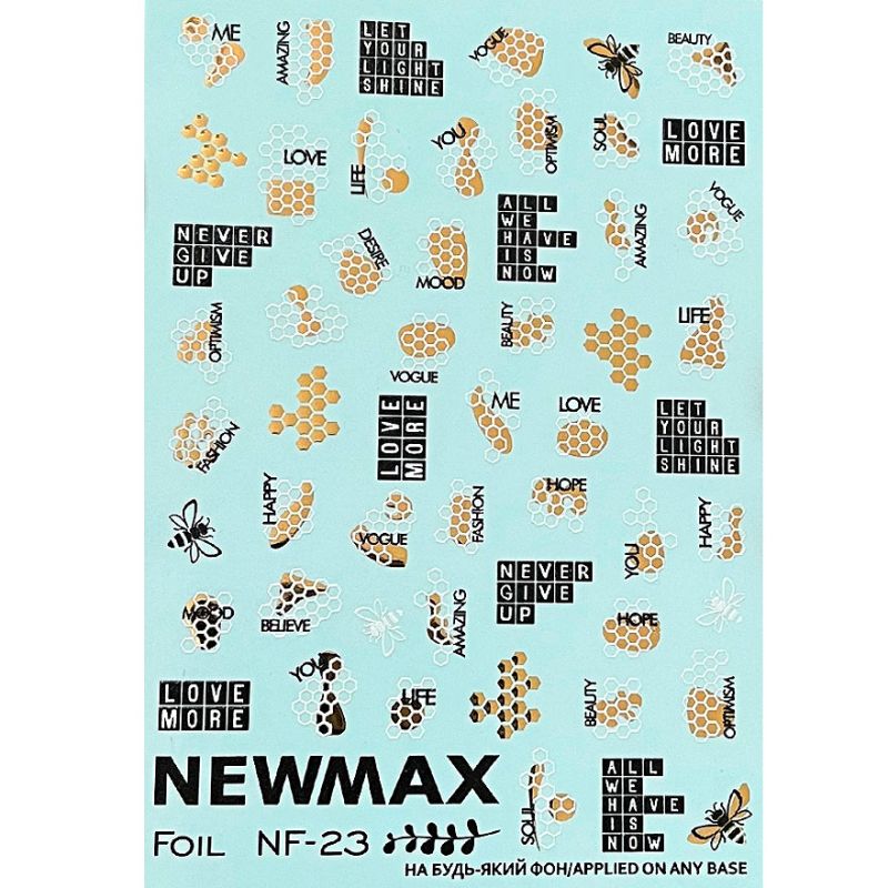 NewMax Slider design NF-23 (gold, honeycomb)
