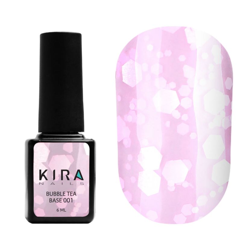 Kira Nails База для нігтів Bubble Tea Base 001, 6 мл
