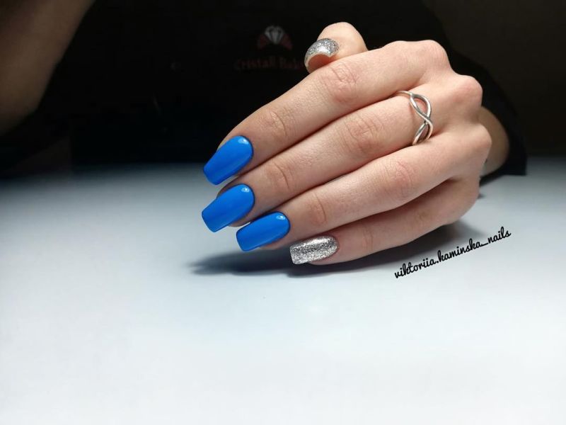 Гель-лак Kira Nails №081 (лазурний, емаль), 6 мл