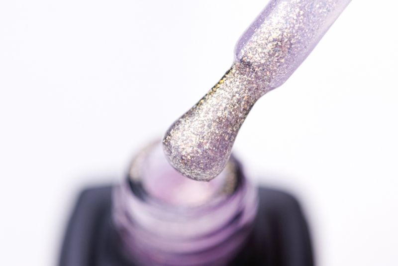 MOON FULL Opal color Gel polish, №509, светло-сиреневый с разноцветным шиммером, 8 мл