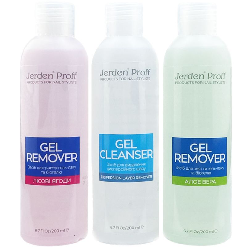 Jerden Proff Gel Cleanser - Means for removing the sticky layer, 200 ml