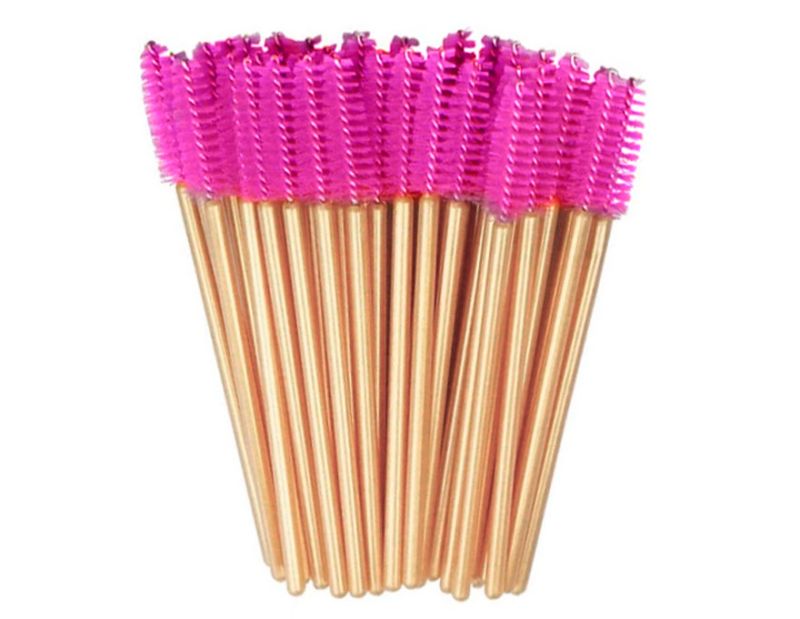 nylon - 50 pcs - fuchsia on a golden base