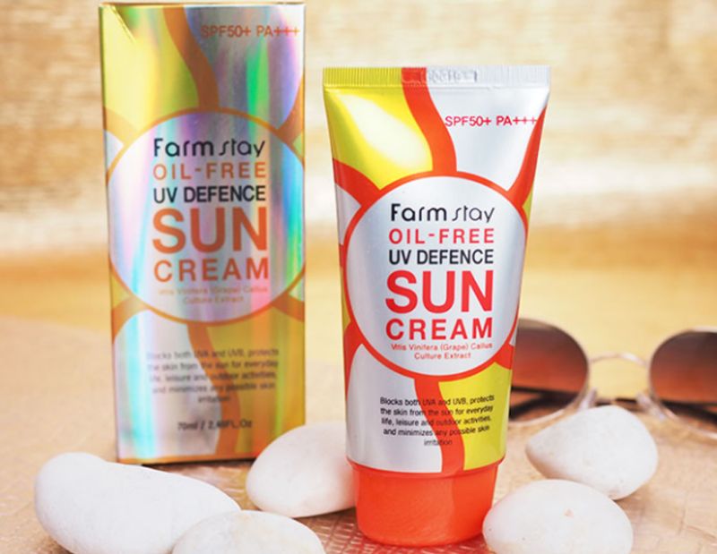 FARM STAY Oil-free UV Defense Sun Cream SPF50 + PA +++ Non-fat sunscreen, 70 ml