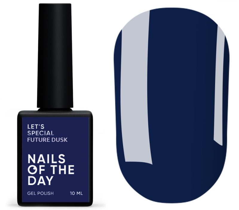 Nails Of The Day Gel polish Let's special Future Dusk - dark blue, 10 ml