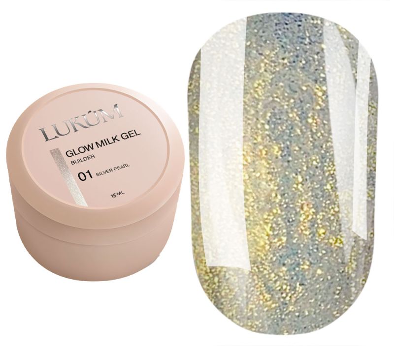 Lukum Гель для ногтей New Glow Milk Gel №01, 15 мл