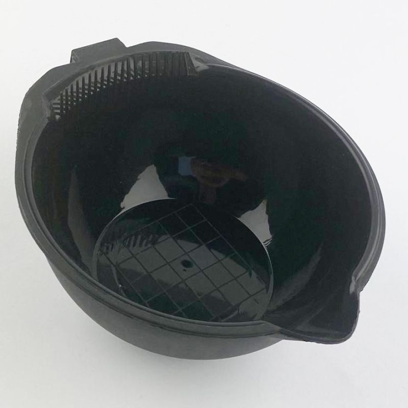 Painting bowl with scallop, black