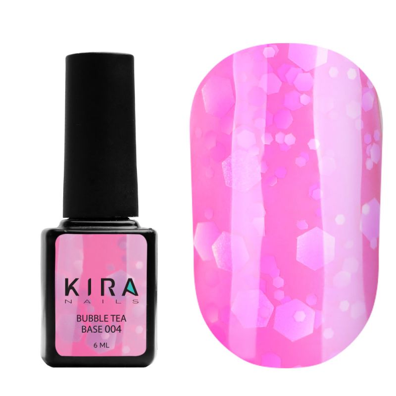 Kira Nails База для нігтів Bubble Tea Base 004, 6 мл