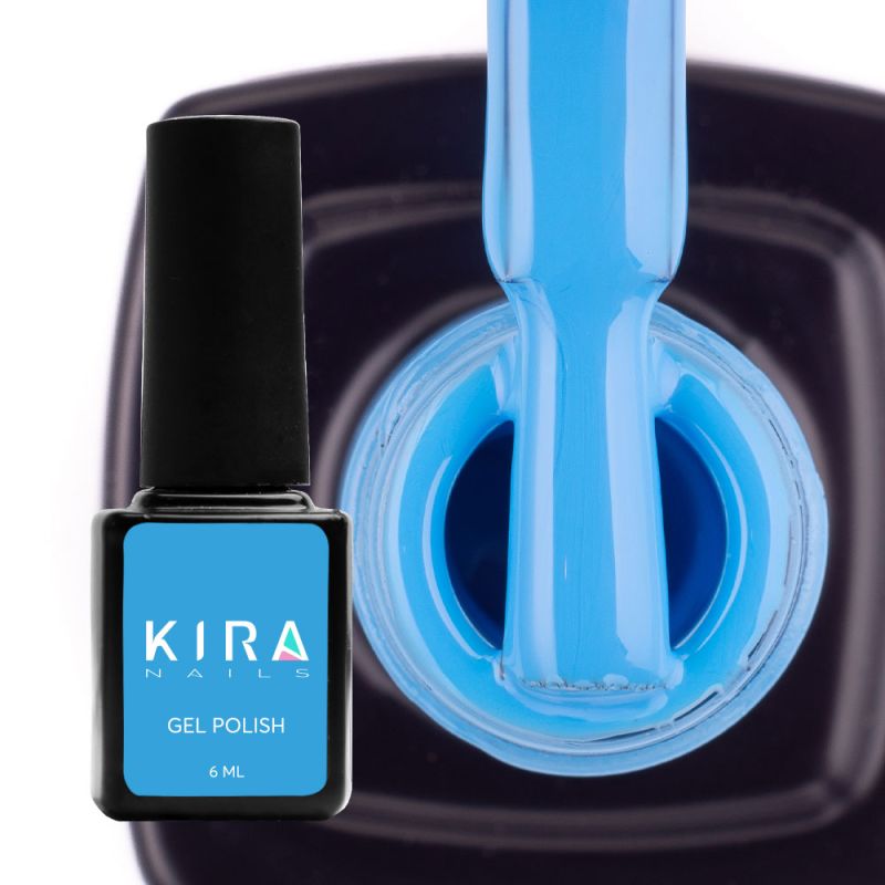 Гель-лак Kira Nails №082 (блакитний, емаль), 6 мл