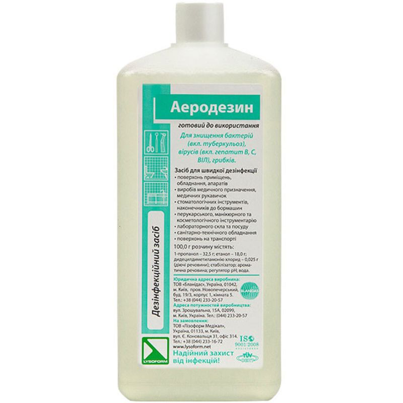 Aerodezin - means for quick disinfection of instruments, 1000 ml