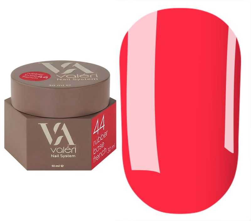 Valeri База для нігтів Rubber Base French №44, 30 мл