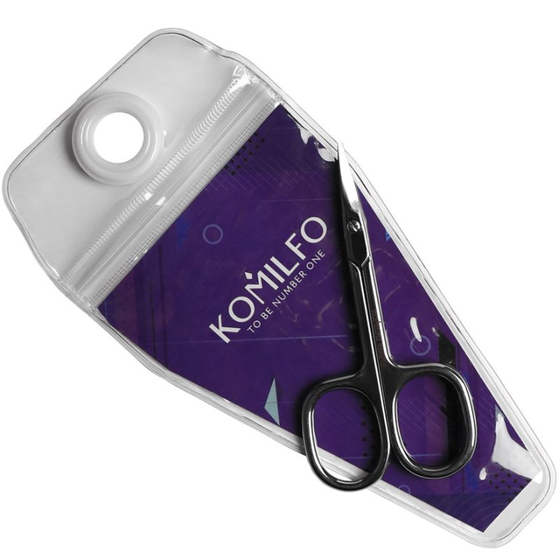 Komilfo SAFE + безопасные ножницы для ногтей, 22 mm, в прозрачном чехле