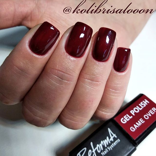 ReformA gel polish, Game Over (burgundy, enamel), 10 ml